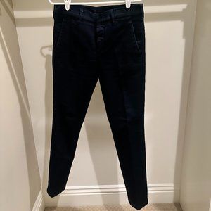 PRADA Navy Blue Cotton Stretch Pants